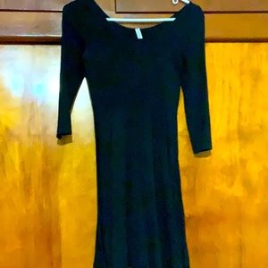H&M XS black dress 95% cotton
